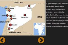 Sýrie mapa revoluce