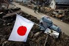 Japonská vlajka v troskách