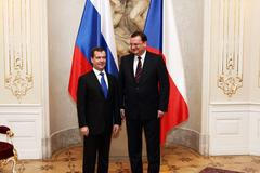 Dmitrij Medvěděv v Praze. Den druhý