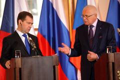 Dmitrij Medvěděv v Praze. Den druhý