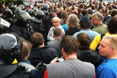 Demonstrace ve Varnsdorfu 9. 9. 2011