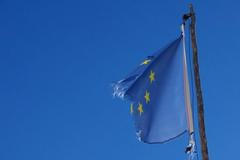 Potrhaná vlajka Evropské unie