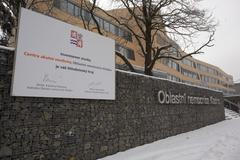 Nemocnice v Kladně před dokončením