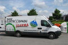 Vůz na svoz vysloužilého elektrozařízení