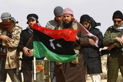 Libye: útok na povstalecký konvoj 1