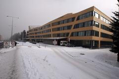 Nemocnive v Kladně před dokončením