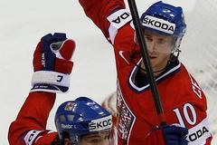 MS 2011: Česko - Rusko (Jágr, Červenka - radost)