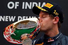 Sebastian Vettel v Indii