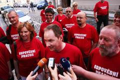 Stávka v Praze - sněmovna