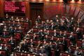 Hlasování v italském parlamentu
