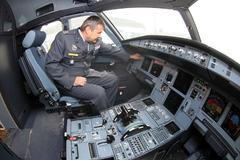 Pilotní kabina v airbusu