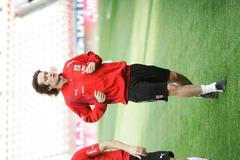 Tomáš Rosický při tréninku reprezentace