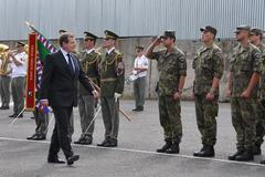 Vojáci v JIncích po návratu z Kosova