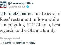 Obama zavražděn, hlásil twitterový účet Fox News
