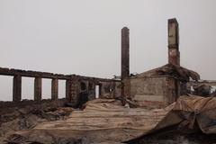 Následky požáru Petrovy boudy