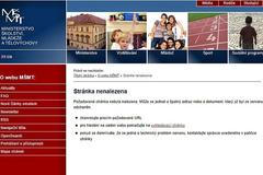 Web ministerstva školství - stažení dokumentu