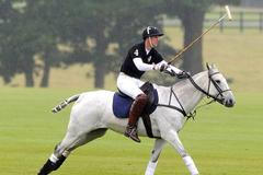 Princ William holduje koňskému pólu