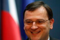 Premiér Petr Nečas při rozhovoru pro Reuters v půli března 2011