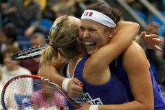 Fed Cup: Rusko - Česko (Hradecká, Peschkeová)