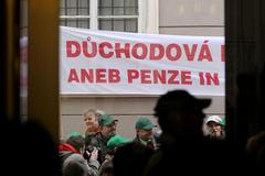 Demonstrace - odbory - důchodová reforma