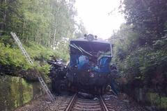 Srážka lokomotivy s kamionem