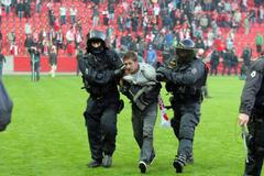 Protest fanoušků Slávie