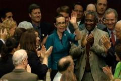 Gabrielle Giffordsová se vrátila do Kongresu