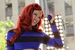 Rihanna na vystoupení v New Yorku