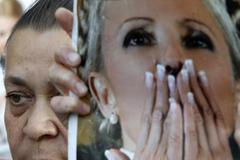 Protesty proti soudu s Tymošenkovou