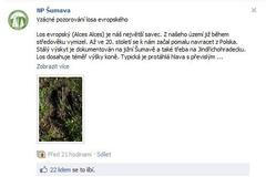 Pozitivní zprávy o Šumavě na Facebooku