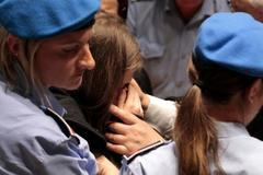 Amanda Knoxová po vynesení osvobozujícího rozsudku