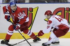 Česko - Dánsko, Jaromír Jágr v souboji s Hardtem