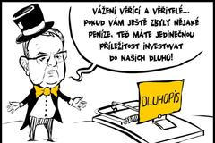 kalousek dluhopisy kresba vyoral