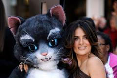 Premiéra filmu Kocour v botách - Salma Hayek