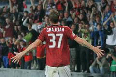 Peter Grajciar se raduje z branky