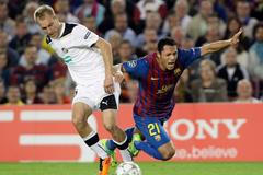 FC Barcelona - Viktoria Plzeň (Daniel Kolář, Adriano)