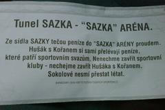 Boj o Sazku a Hušáka - letáky a inzeráty