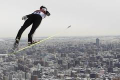 Roman Koudelka při SP v Sapporu (čtvrté a páté místo)