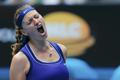 Česká tenistka Petra Kvitová je smutná během Australian Open 2011