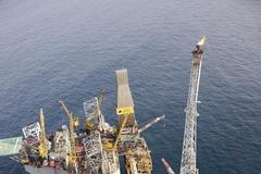 Ropná plošina Elgin v Severním moři