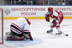 Exhibice k výročí duelu Kanada - SSSR 1972 v Moskvě: Bříza a Bure