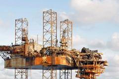 Hořící plošina v Timorském moři