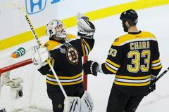 Finále NHL: Boston - Vancouver (Thomas, Chára)