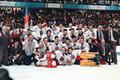 Archivní snímky z ZOH Nagano 1998 - hokej. Zlatý tým, týmová fotka