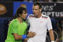Tomáš Berdych a Rafael Nadal na Australian Open 2012