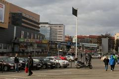 Bohemians 1905 - Jablonec (černá vlajka před Edenem)