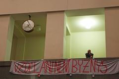 protest studentů proti plánovaným reformám na VŠ