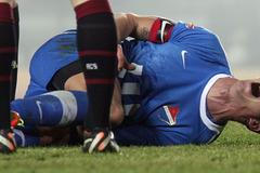 Sparta - Baník Ostrava (Svěrkoš, bolest)