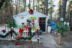 Komunitní stanové městečko bezdomovců u New Jersey