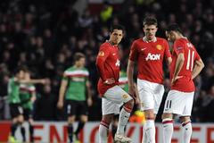 Evropská liga: Manchester United - Bilbao (Javier Hernandez, Michael Carrick, Ryan Giggs)